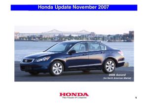 2008 Accord (for North American Market)