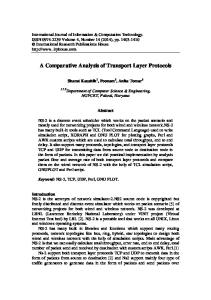 A Comparative Analysis of Transport Layer Protocols
