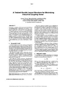 A Twisted-Bundle Layout Structure for Minimizing Inductive Coupling Noise*