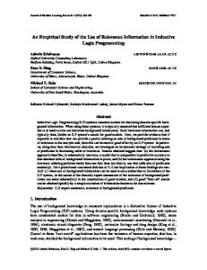 An Empirical Study of the Use of Relevance Information in Inductive Logic Programming