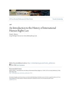 An Introduction to the History of International Human Rights Law