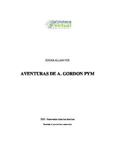 AVENTURAS DE A. GORDON PYM