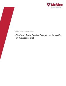 Best Practices Guide. Chef and Data Center Connector for on Amazon cloud
