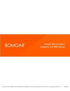 Bomgar Remote Support Integration with BMC Remedy