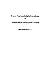 Bremer Psychoanalytische Vereinigung e.v