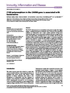 C10X polymorphism in the CARD8 gene is associated with bacteraemia