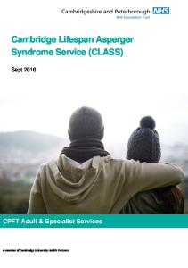 Cambridge Lifespan Asperger Syndrome Service (CLASS)