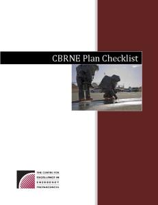 CBRNE Plan Checklist