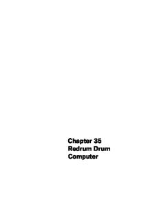 Chapter 35 Redrum Drum Computer