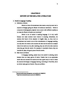 CHAPTER II REVIEW OF THE RELATED LITERATURE