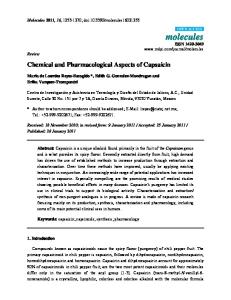 Chemical and Pharmacological Aspects of Capsaicin