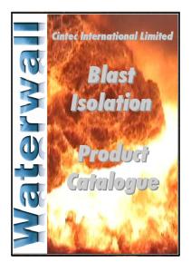 Cintec International Limited. Blast Isolation. Product Catalogue