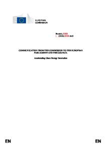 COMMUNICATION FROM THE COMMISSION TO THE EUROPEAN PARLIAMENT AND THE COUNCIL. Accelerating Clean Energy Innovation