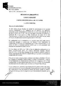 CORTE CONSTITUCIONAL DEL ECUADOR