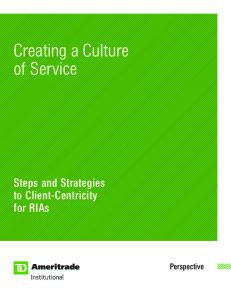 Creating a Culture of Service