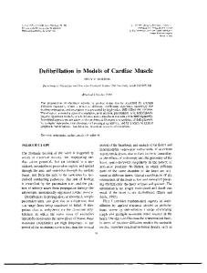 Defibrillation in Models of Cardiac Muscle