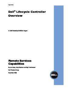 Dell Lifecycle Controller Overview