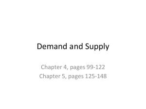 Demand and Supply. Chapter 4, pages Chapter 5, pages