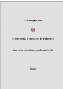 Democratic Formation in Palestine