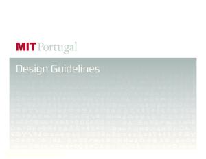 Design Guidelines. mit portugal design guidelines 1