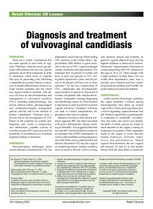 Diagnosis and treatment of vulvovaginal candidiasis