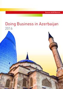 Doing Business in Azerbaijan