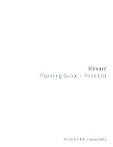 Elevare Planning Guide + Price List