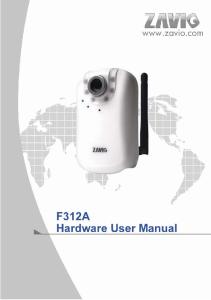 F312A IP Camera. Hardware User Manual