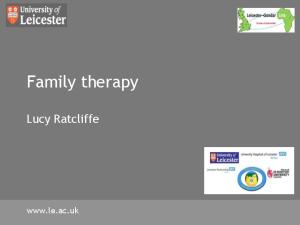 Family therapy. Lucy Ratcliffe