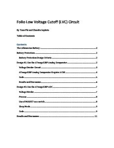FoBo Low Voltage Cutoff (LVC) Circuit