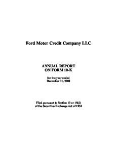 Ford Motor Credit Company LLC