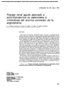 Fracaso renal agudo asociado a antiinflamatorios no esteroideos e inhibidores del enzima conversor de la angiotensina
