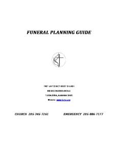 FUNERAL PLANNING GUIDE