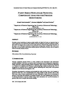 FUZZY BASED NONLINEAR PRINCIPAL COMPONENT ANALYSIS FOR PROCESS MONITORING