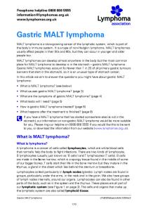 Gastric MALT lymphoma