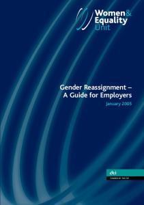 Gender Reassignment A Guide for Employers