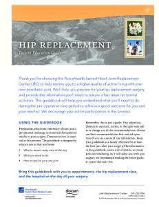 hip replacement Patient Education Guide