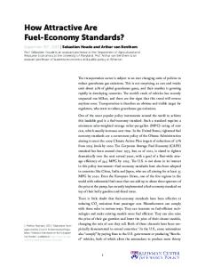 How Attractive Are Fuel-Economy Standards?