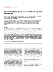 Hypokalemic Nephropathy is Associated with Impaired Angiogenesis
