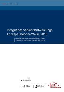 Integriertes Verkehrsentwicklungskonzept Usedom-Wollin 2015