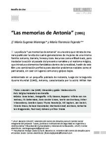 Las memorias de Antonia (1995)