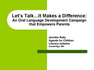 Let s Talk It Makes a Difference: