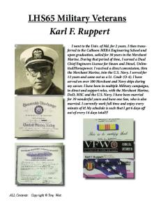 LHS65 Military Veterans Karl F. Ruppert