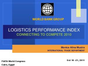 LOGISTICS PERFORMANCE INDEX CONNECTING TO COMPETE 2010