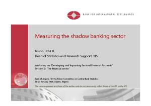 Measuring the shadow banking sector