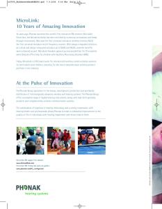 MicroLink: 10 Years of Amazing Innovation. At the Pulse of Innovation