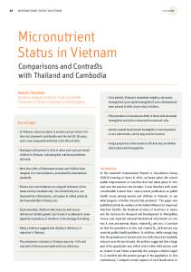 Micronutrient Status in Vietnam