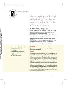 Microsampling and Isotopic Analysis of Igneous Rocks: Implications for the Study of Magmatic Systems