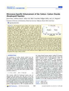 Microwave-Specific Enhancement of the Carbon Carbon Dioxide (Boudouard) Reaction