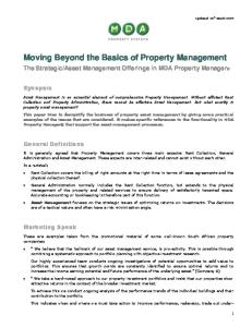Moving Beyond the Basics of Property Management